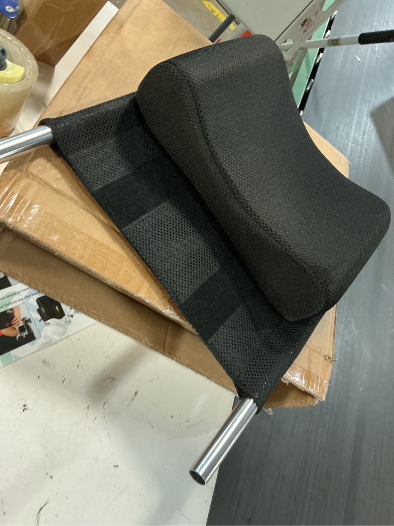 Condition photo showing As Is for portable headrest adjustable padding wheelchair headrest neck support adults universal wheelchair accessories 16-20 inches,black