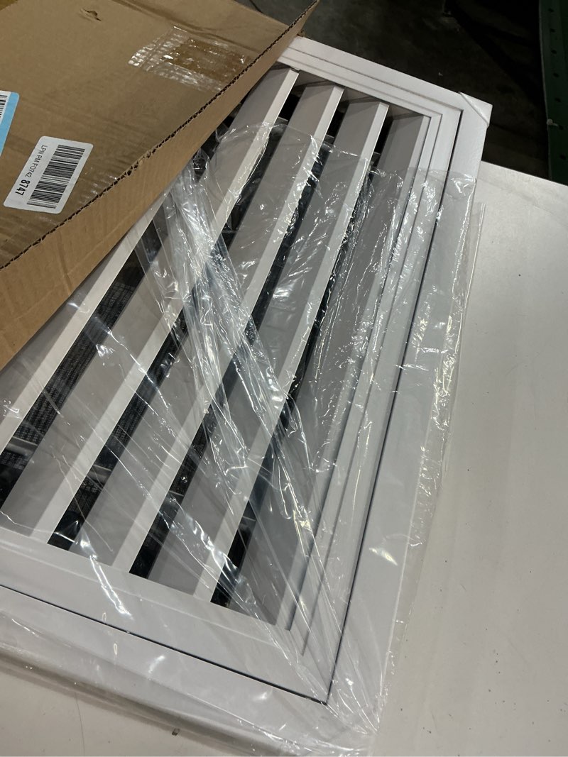 Condition photo showing Good Condition for 22"*12" gable vent,aluminum alloy wall vent shed vents,with removable strainer and 180 degree opening angle.ideal for attic,shed,garage,play house,coop.[inside dimensions:20"w x 10"h]-white 1 pack 22*12 inch white- 1 pack