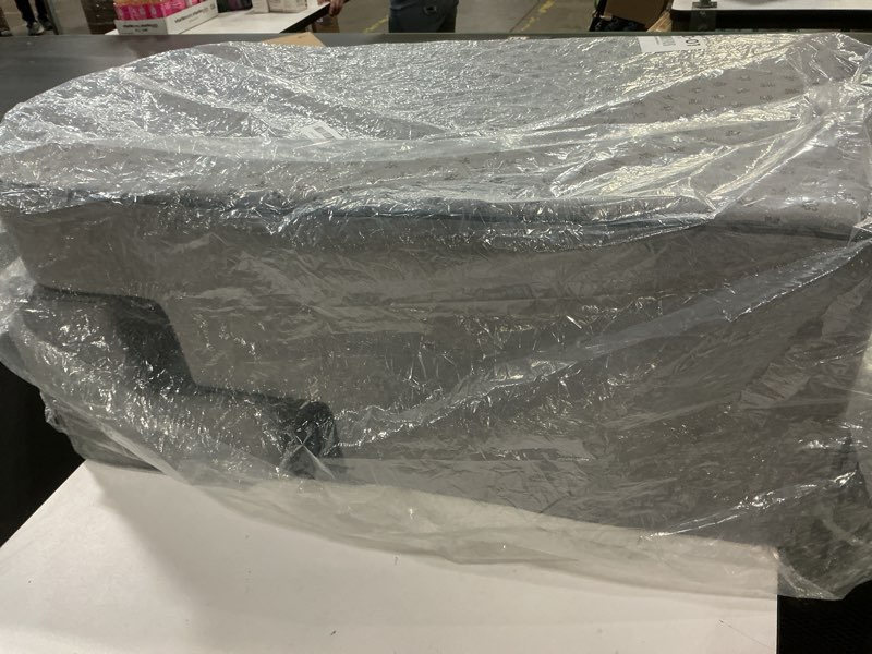 Condition photo showing As Is for Heeyoo Dog Stairs for Small Dogs,5-Step Dog Steps for High Bed and Couch, High-Density Foam Pet Steps with Supporting Board, Non-Slip Removable Washable Cover, Grey 5 Steps Fleece-Grey