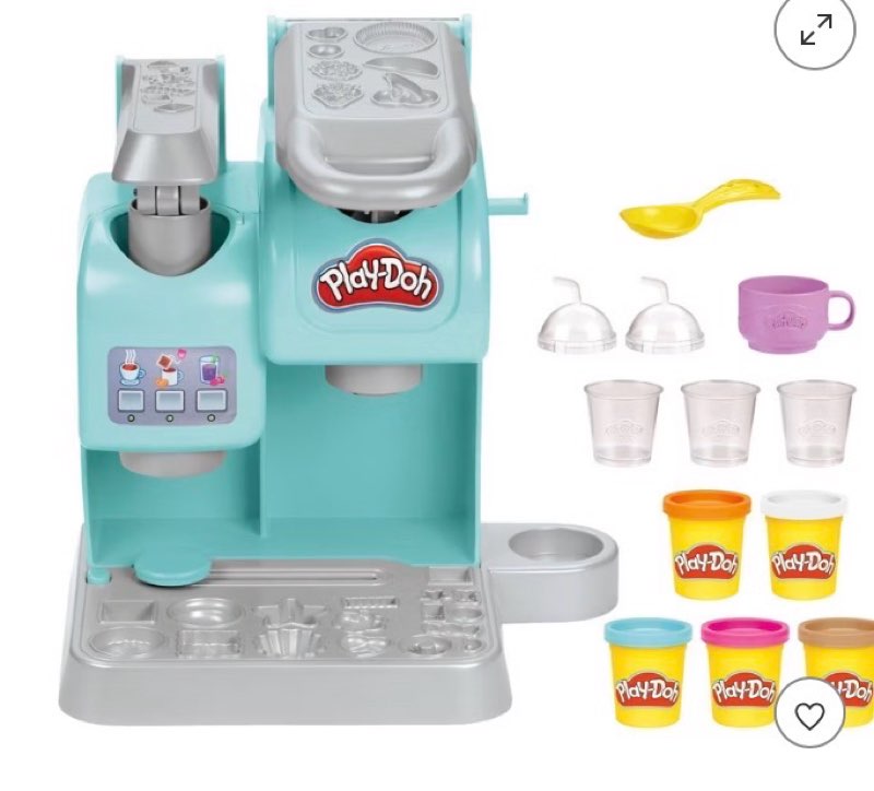 play-doh kitchen creations colorful cafe kids kitchen playset - 11pc