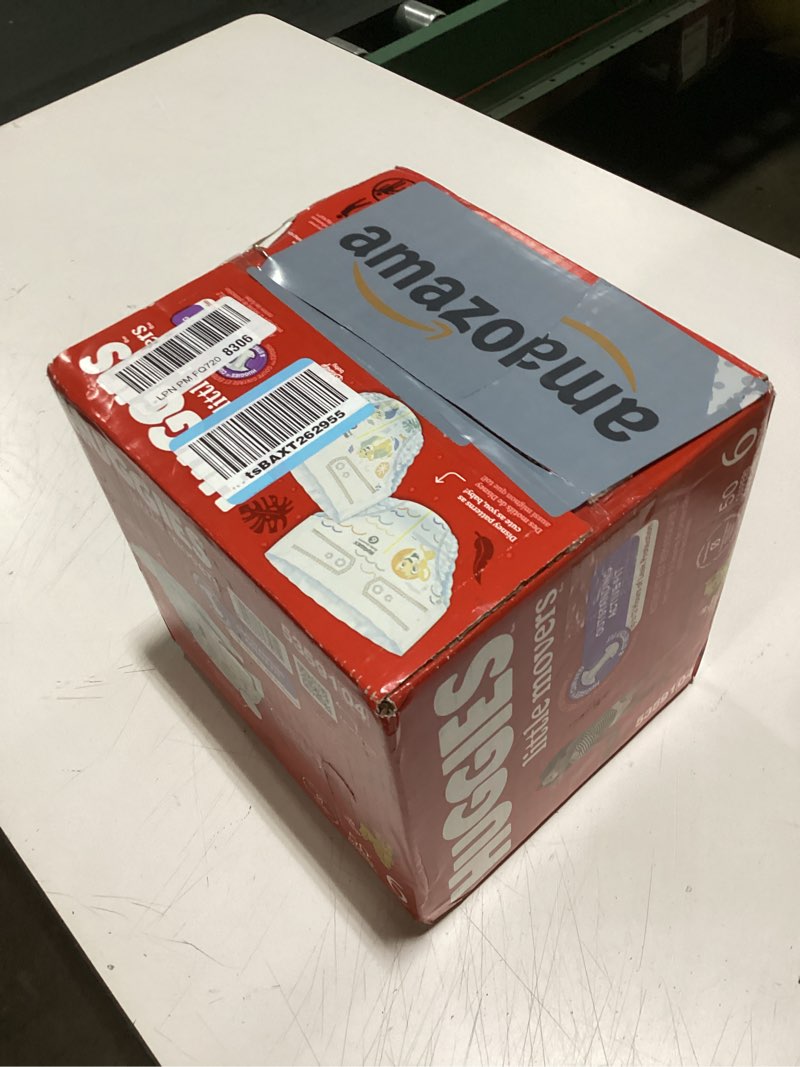 Condition photo showing New/Like New for huggies size 6 diapers, little movers baby diapers, size 6 (35+ lbs), 50 count (2 packs of 25), packaging may vary size 6 50