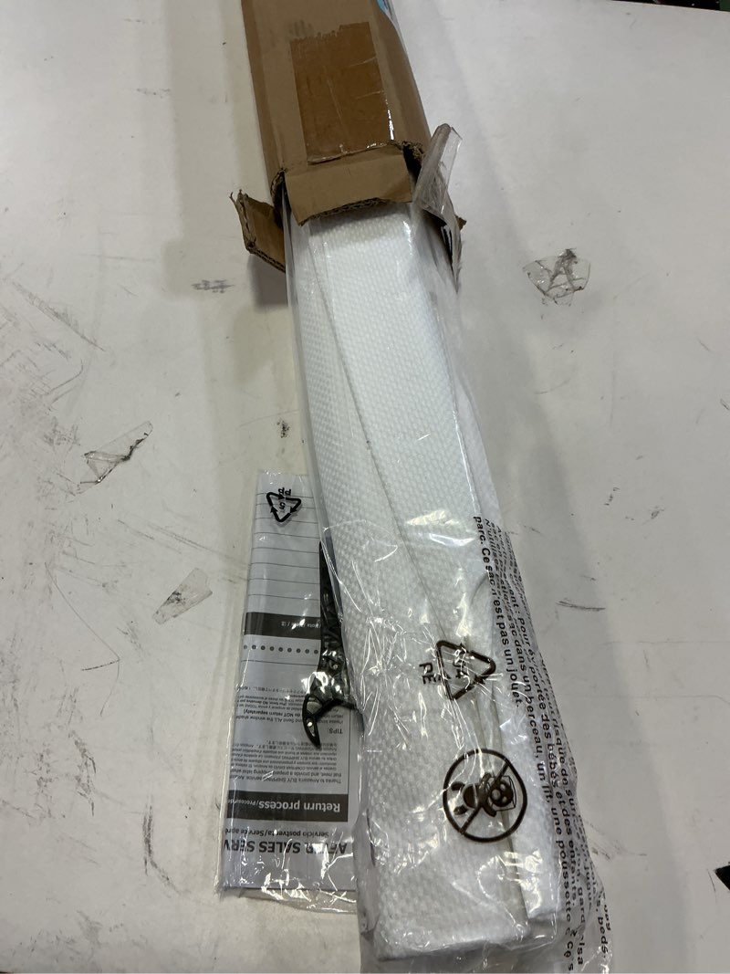 Condition photo showing Good Condition for No Tools No Drill Cordless Roman Shades for Indoor Windows 100% Blackout, for Window Size 31" W × 64" H White White 31" W × 64" H