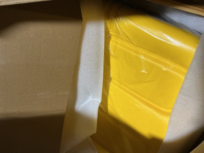 Condition photo showing Good Condition for gxarts lawn mower seat replacement yellow compatible with john deere tractor 212, 214, 216, 300, 312, 314, 317, 316, 318, 322, 330, 332, 400, 420, 430 160, 165, 170, 175, 180 riding mower skid steers