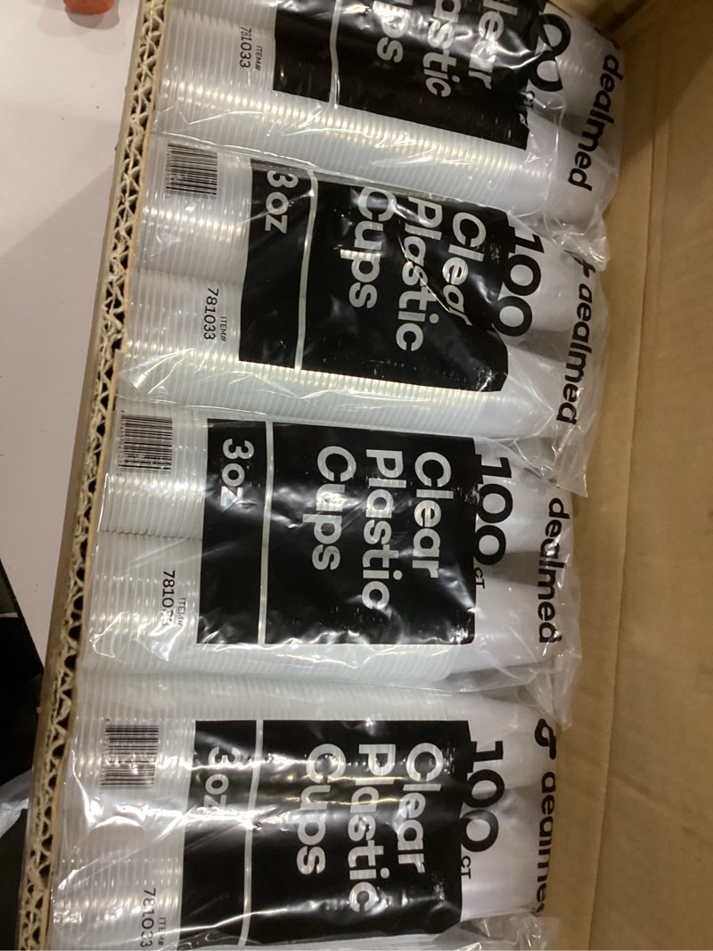 Condition photo showing New/Like New for Dealmed Professional 3 oz. Disposable Plastic Cups - 100% Recyclable for Healthcare, Dental, Veterinary & Food Service Use (Case of 2500) 2500 3 oz.