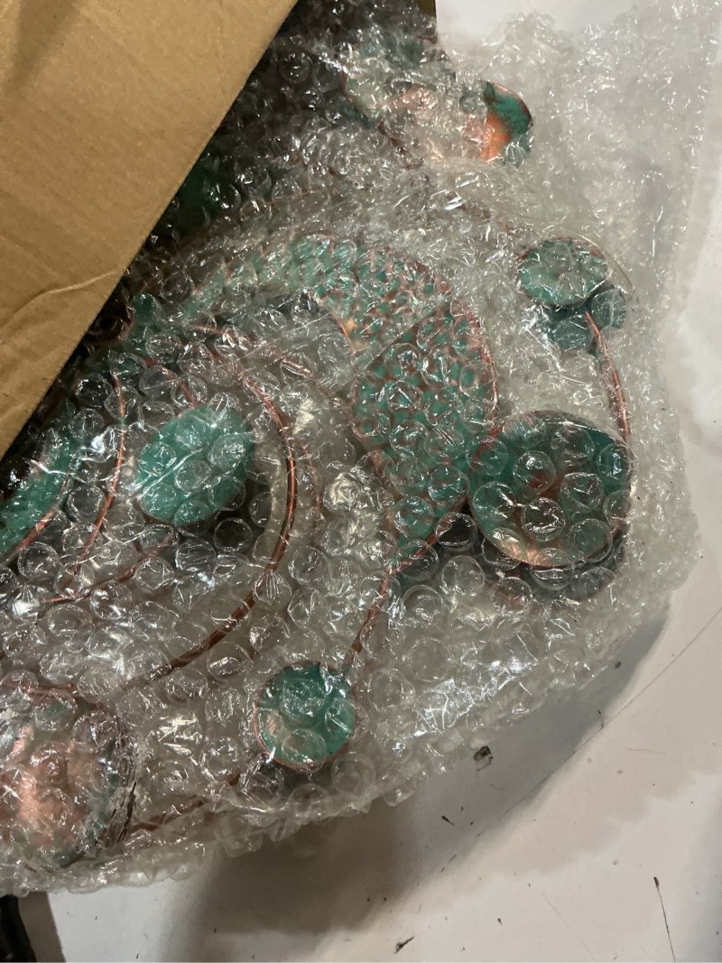 Condition photo showing Good Condition for dreamysoul wind spinner, kinetic wind spinners outdoor metal, garden spinner for yard outside patio lawn decor (green & cooper) green and copper