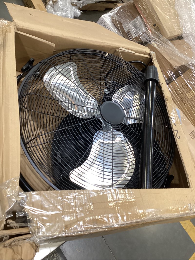 Condition photo showing Good Condition for beestar 20 inch heavy duty high velocity metal stand pedestal fan | 3 speed settings, adjustable height & tilt angle, metal fan for industrial, commercial, residential and greenhouse cooling