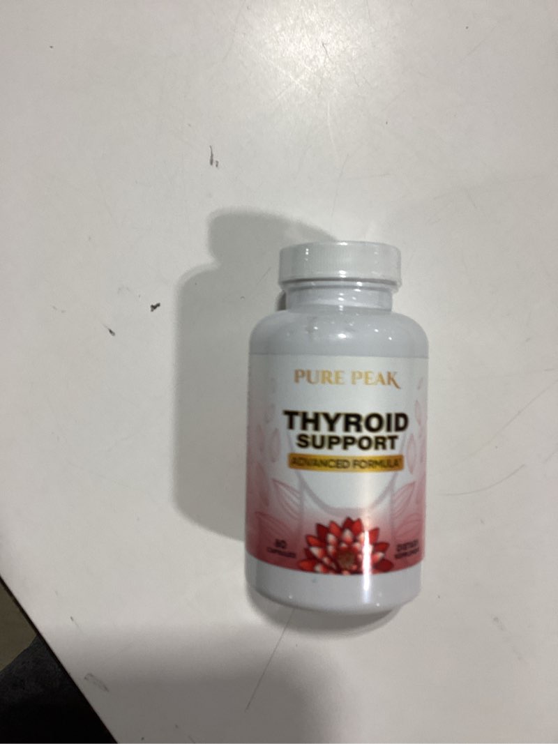 Condition photo showing New/Like New for Thyroid Support Supplement- Metabolic Function, Energy & Focus, Mood Enhancer - Iodine from Kelp, Ashwagandha, Vitamin B12, Inositol, Ginseng, Magnesium - 60 Capsules for Men & Women