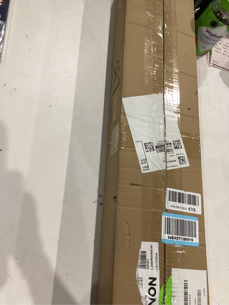 Condition photo showing As Is for 31 Inch Painted Aluminum Panic Bars for Exit Doors - Push Bar Panic Exit Device, Commercial Door Push Bar Locks, Fits Left & Right Handed Wood & Metal Doors No handle