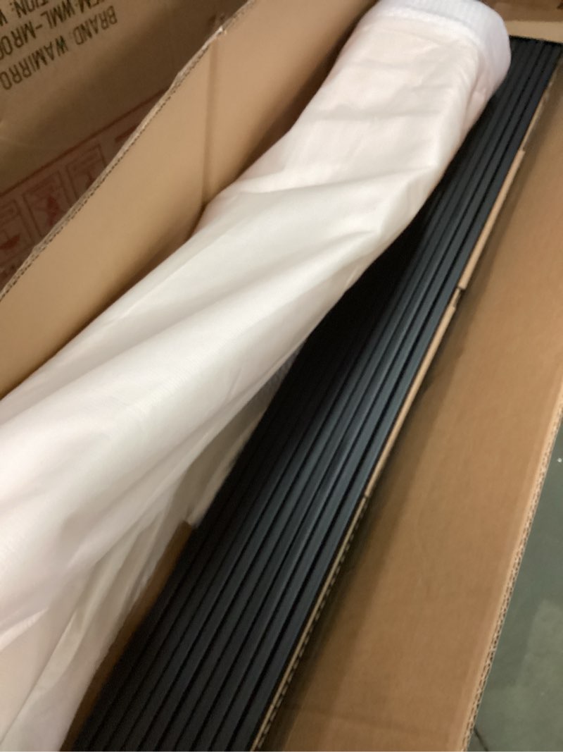 Condition photo showing As Is for 18 inch Queen Size Bed Frame,with Storage Space,Metal Bed Frame with Mattress Retainers, Heavy Duty Metal Platform,No Box Spring Needed, Non-Slip, Easy Assembly Queen 18 inch ( similar 