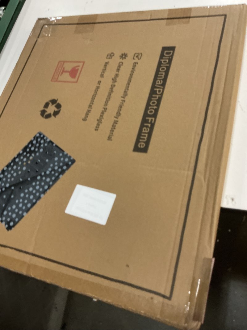 Condition photo showing New/Like New for gmframes 11x14 diploma degree frame with green mat or display 15x18 certificates without mat,solid wood,black finish with intricate black rope detail,uv protection acrylic black / green gold mat 15x18 for 11x14 with mat