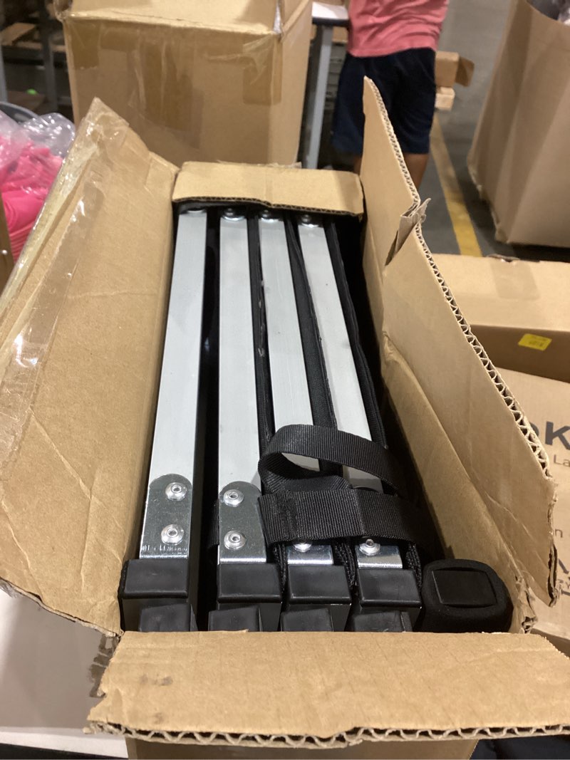 Condition photo showing As Is for DGSL Dog Ramp for Car, 4-Step Folding Dog Stairs, Aluminum, Black, Supports Up to 250 Lbs Black 16.9In-4 Steps