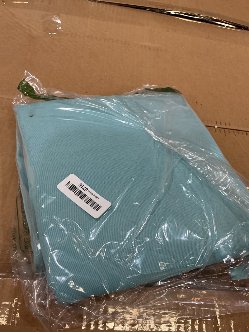 Condition photo showing New/Like New for simplebrand ava aqua blackout curtains for bedroom 96 inches long 2 panels, solid thermal insulated, energy saving nursery window treatment curtains blackout drapes, w40 x l96 inch, aqua aqua 40"w x 96"l (pack of 2)