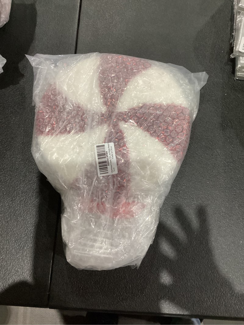 Condition photo showing New/Like New for Christmas Candy Tree Topper 13.5 Inch Large Red Peppermint Candy Cane Christmas Tree Topper with Bow for Holiday Home Party Decor