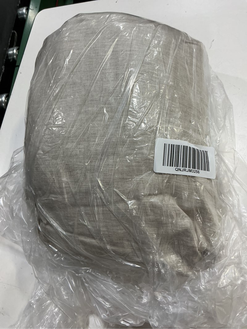 Condition photo showing Good Condition for european linen duvet cover set, king/cal king, natural chambray