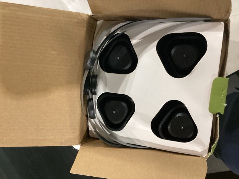 Condition photo showing New/Like New for (not tested)fly fans for tables, fly fan outdoor indoor keep flies away, table top spinner with holographic blades, flies deterrent for picnic, restaurant, party, home, bbq (4 pack) modern