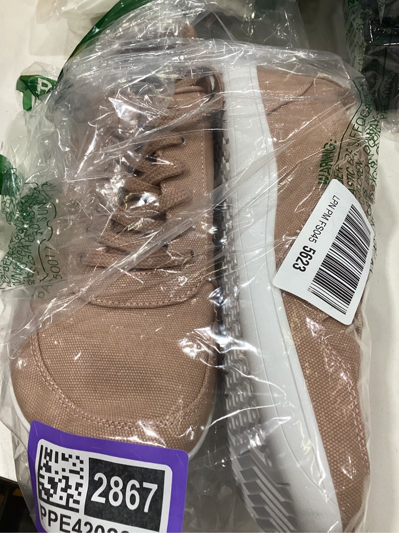 Condition photo showing Good Condition for whitin wide toe box barefoot sneakers for women | lightweight canvas minimalist shoes 10.5 blush