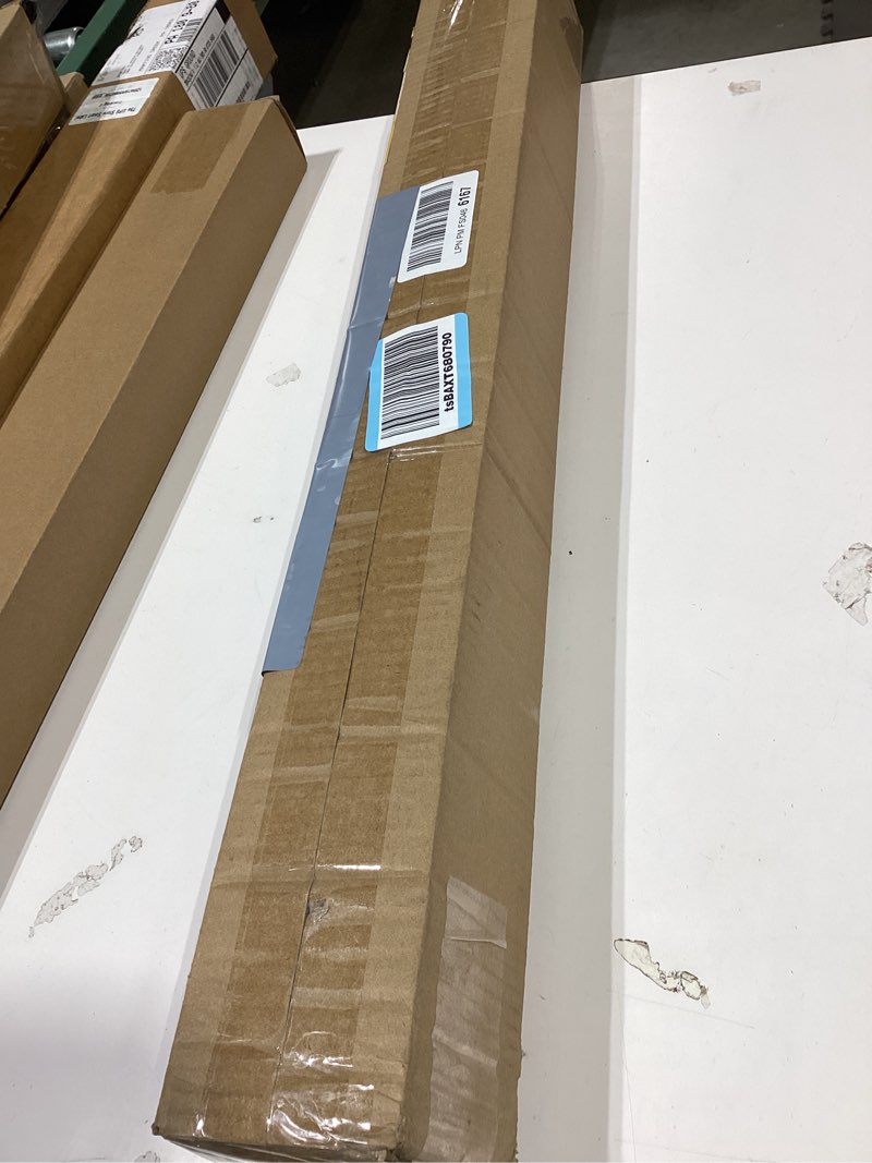 Condition photo showing Good Condition for unishades 100% blackout cordless roman shades for indoor windows & french doors, 26 3/4" w × 60" h - blackout - natural blackout - natural 26 3/4" w × 60" h