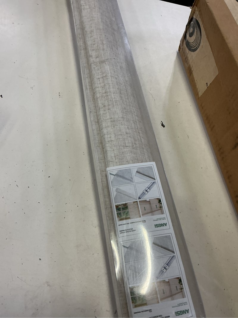Condition photo showing Good Condition for jinhenrun cordless roman shades, light filtering window blinds, 27 x 64 inches, semi-sheer polyester, manual operation (as55-12, 27“l x 64" h) as55-12 27"w x 64"h