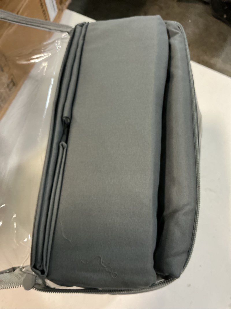 Condition photo showing Good Condition for Hearth & Harbor Extra Deep Pocket King Size Sheets Sets - Fits Mattress 18-24 Inches Deep - Extra Deep Pocket Sheets - 6 Piece King Size - Grey Charcoal Grey King