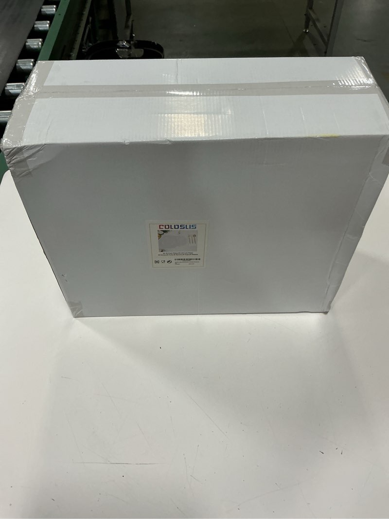 Condition photo showing New/Like New for COLOSUS 350pcs Clear Plastic Plates Disposable Gold Cutlery Dinnerware set for party: 50 Dinner Plate, 50 Dessert Plate, 50 Per Rolled Napkins with Gold Silverware, 50 Cups 9 OZ for Thanksgiving