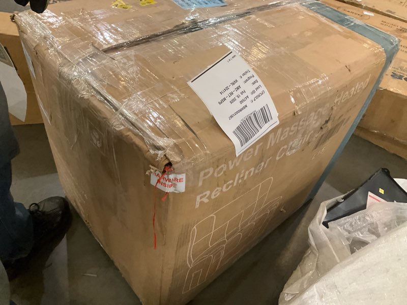 Condition photo showing As Is for Power massage heated recliner chair