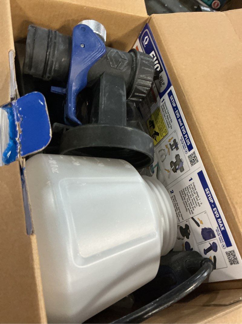 Condition photo showing As Is for graco evo corded electric handheld hvlp paint sprayer (compatible with stains)