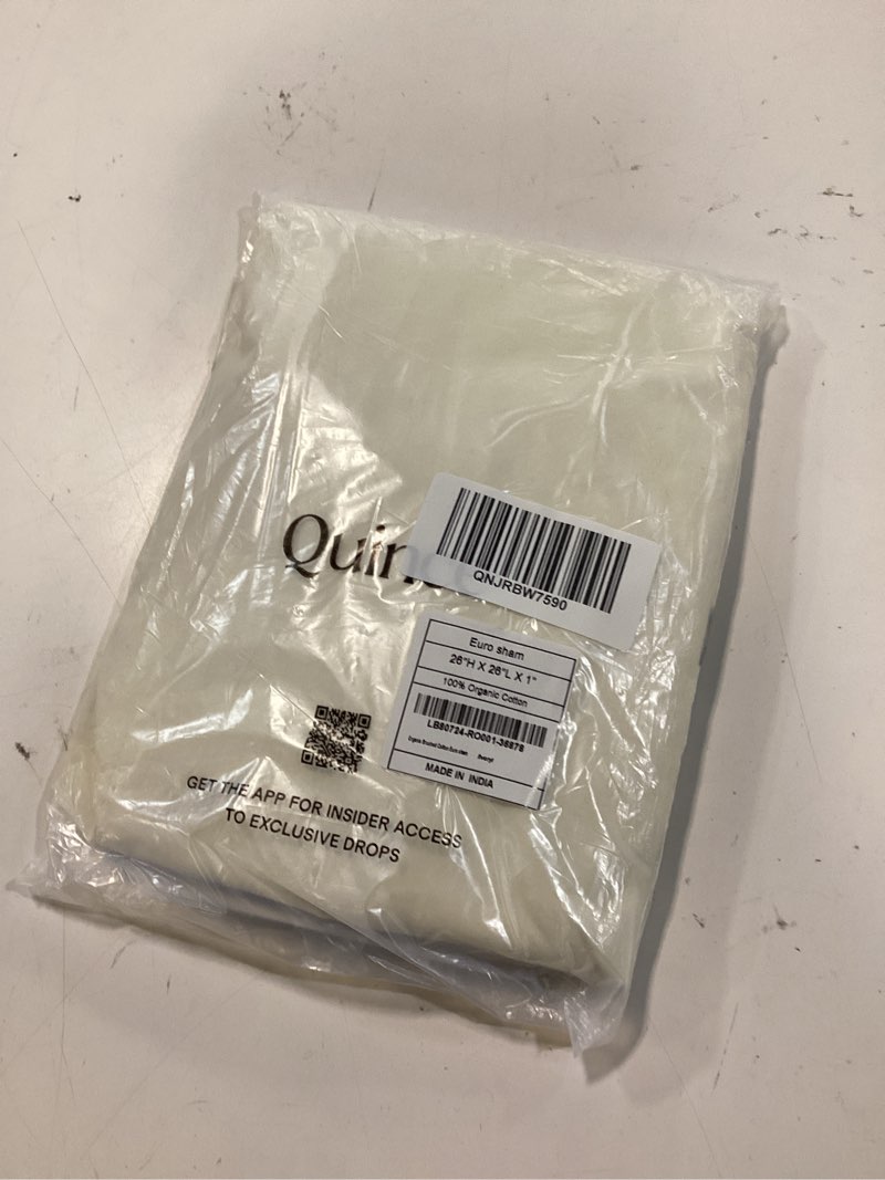 Condition photo showing Good Condition for organic brushed cotton euro sham, euro, ivory