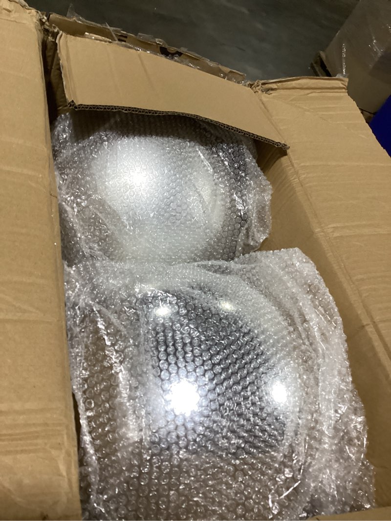Condition photo showing Good Condition for (Similar to photo)Liliful 4 Pcs 7.87 Inch Christmas Ornament Ball Large Plastic Christmas Outdoor Ball Gold Big Xmas Tree Decorations Hanging Ornaments for Home Outside Holiday Lawn Yard Party(Silver)