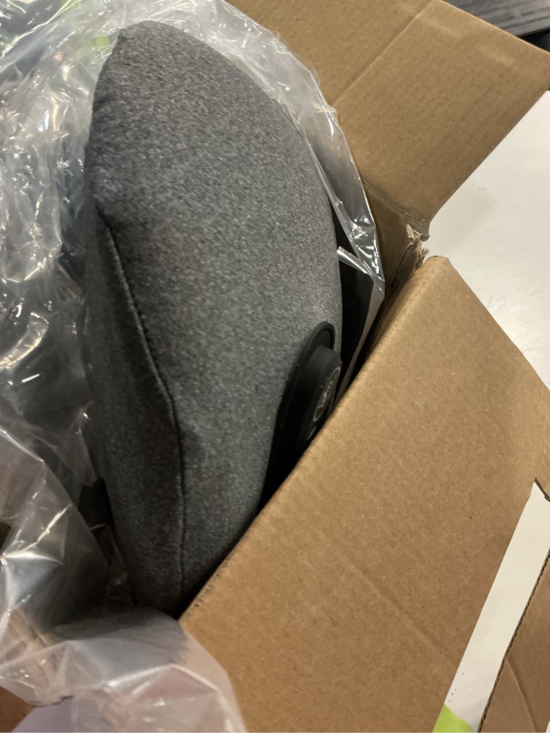 Condition photo showing Good Condition for 3-in-1 electric lumbar support pillow with heat, vibration and traction, triple fusion low back massager for pain relief deep tissue, ergonomic memory foam lumbar support massager for car/bed/office