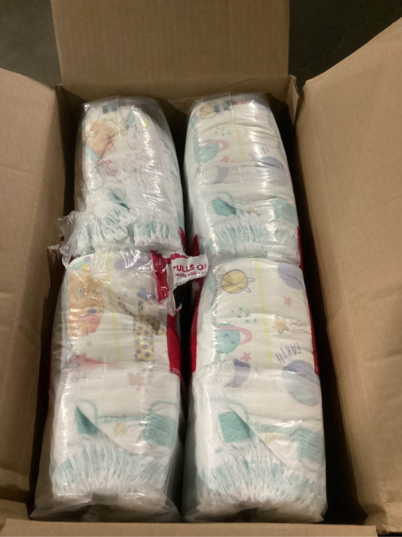 Condition photo showing As Is for pampers diapers - cruisers 360 - size 5, 128 count, babyproof up to 100% leakproof pull-on diaper size 5 128