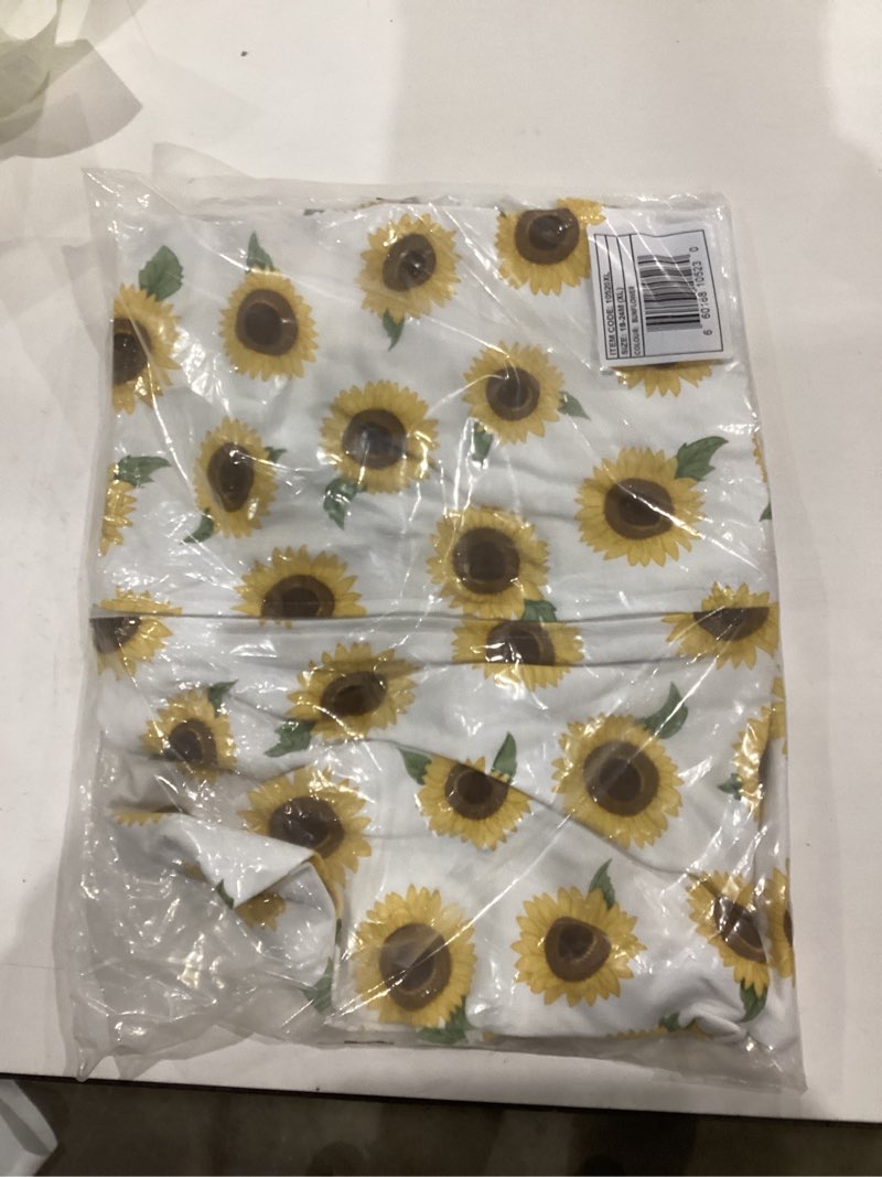 Condition photo showing As Is for Hudson Baby Unisex Baby Cotton Sleeveless Wearable Sleeping Bag, Sack, Blanket, Sunflower, 18-24 Months Sunflower 18-24 Months