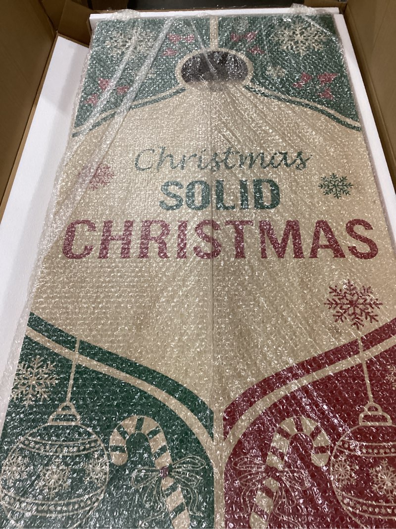 Condition photo showing New/Like New for Similar to stock photo Christmas Cornhole Board Set for Family Games – Regulation Size (4x2ft) Solid Wood, All-Weather Bags & Case. The Ultimate Outdoor/Indoor Corn Hole Games for Holiday Gatherings & Tailgate Fun