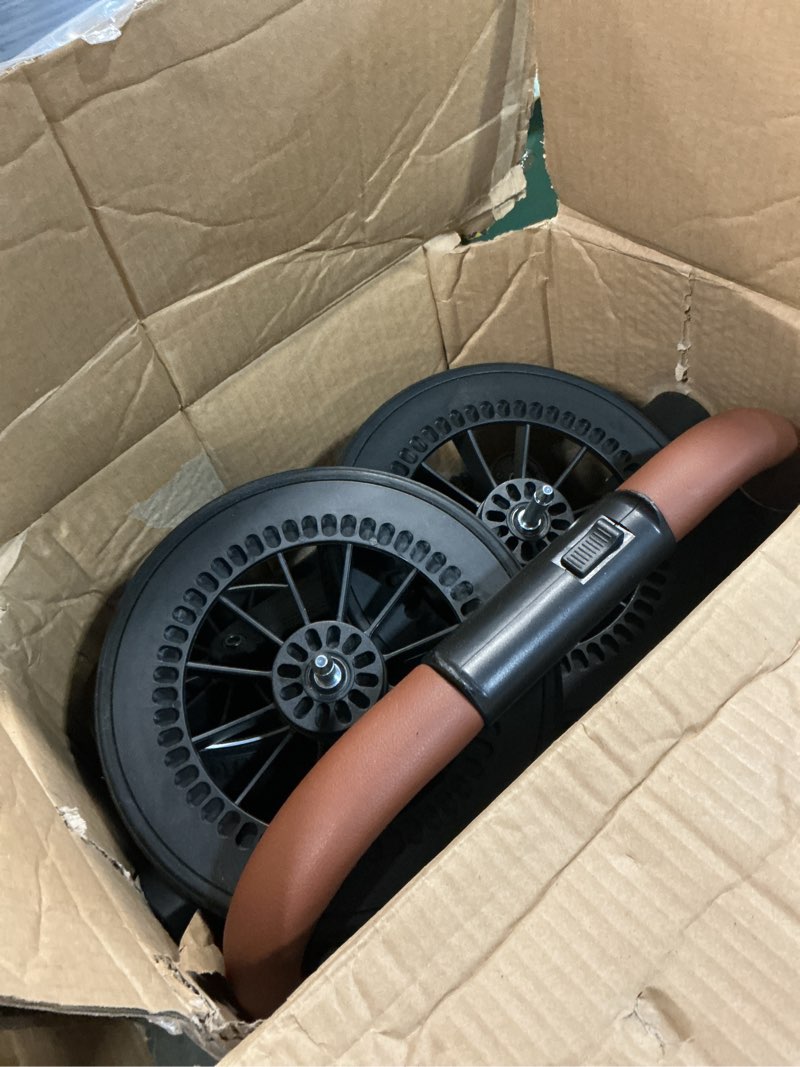 Condition photo showing As Is for tinyiota stroller for babies,toddler strollers with large upf 50+ canopy,luxury baby stroller with leather handle & spacious seat, one-hand foldable pushchair,baby carriage with lie-flat mode(gray) grey