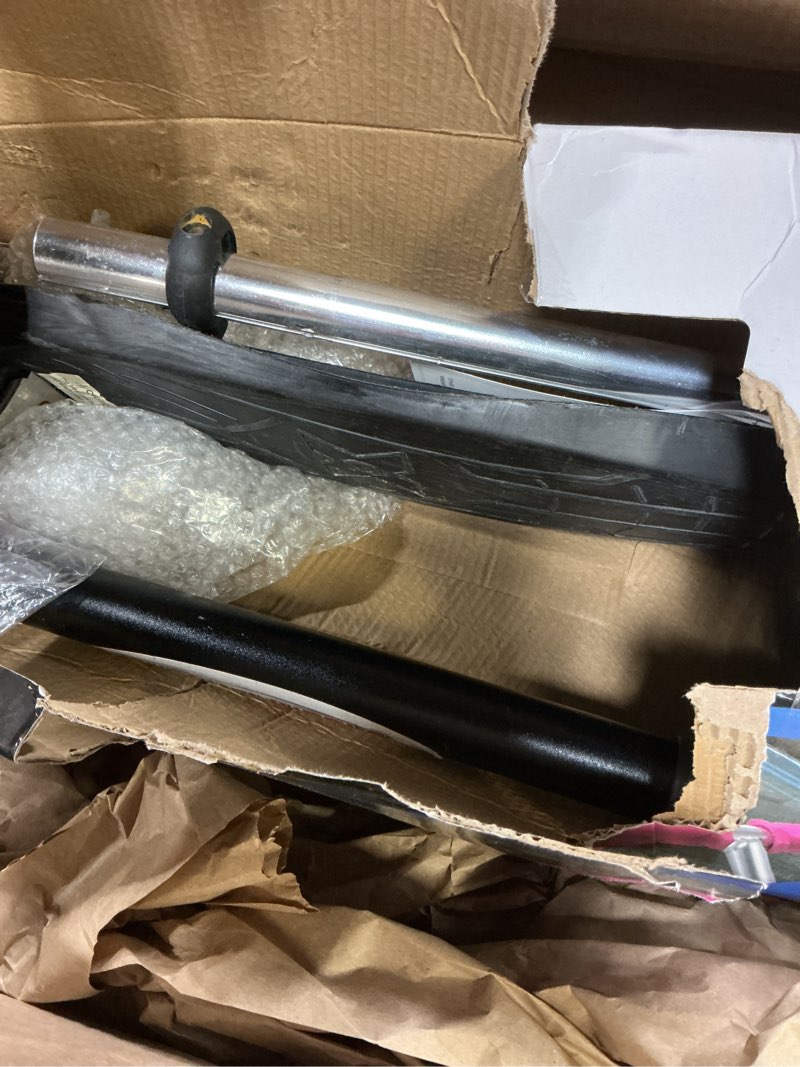 Condition photo showing As Is for chromewheels scooters for kids, deluxe kick scooter foldable 4 adjustable height 132lbs weight limit 3 wheel, lean to steer led light up wheels, best gifts for girls boys age 3-12 year old # black