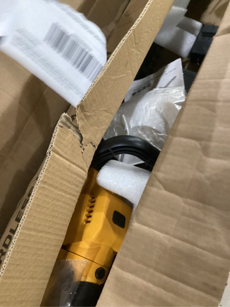 Condition photo showing Good Condition for cordless hedge trimmer with 2 x 4.0ah battery, 24v tree bush trimmer bright yellow