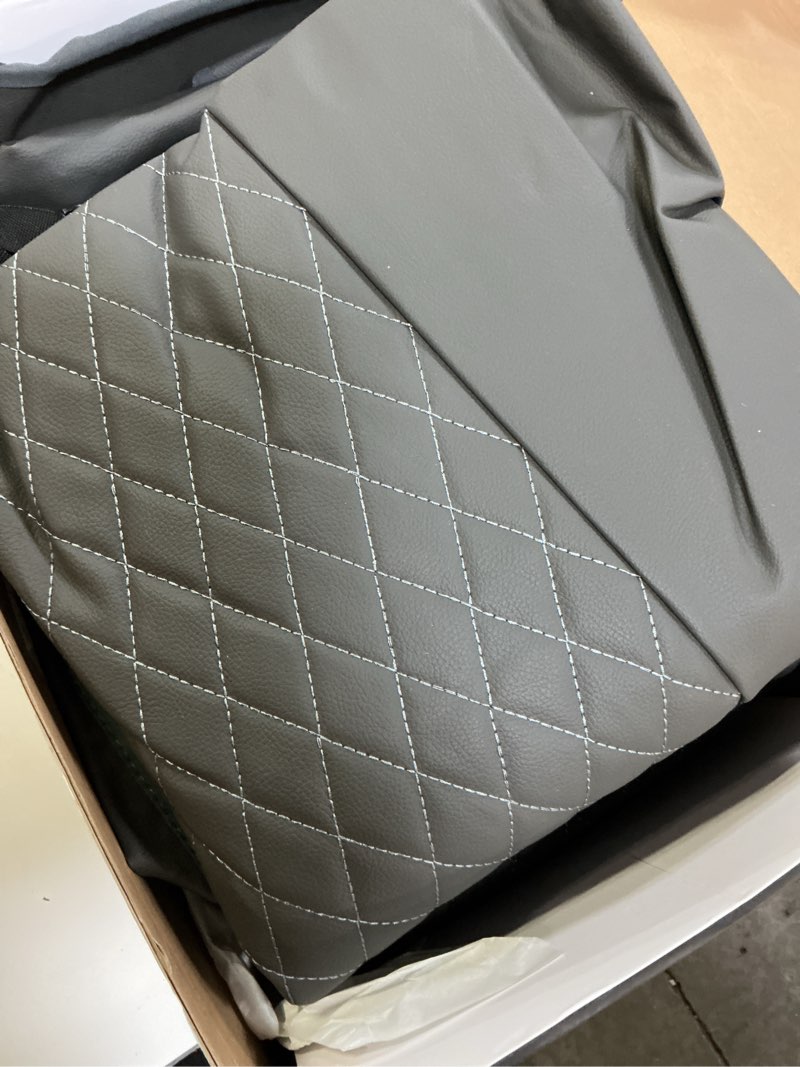 Condition photo showing Good Condition for hchengkikz seat covers for car, breathable and waterproof car seat covers, premium automotive airbag compatible universal fit for cars sedans suvs vans and trucks (full set, grey, n1) n1 grey full set