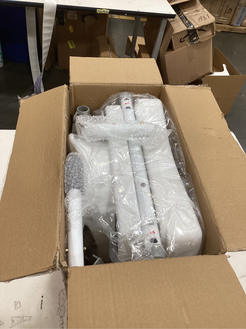 Condition photo showing Good Condition for raised toilet seat with handles for elderly - toilet seat risers for seniors with adjustable padded arms - elevated toilet safety seat for standard or elongated commode