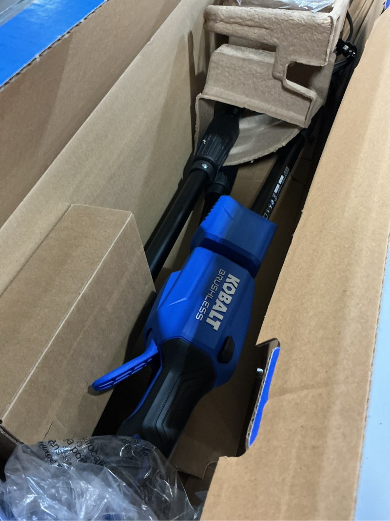 Condition photo showing Good Condition for kobalt gen4 40-volt 10-in 2 ah battery pole saw (battery and charger included)
