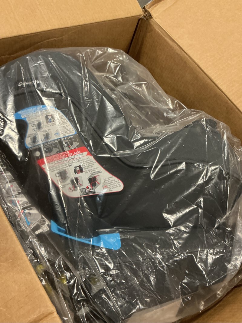 Condition photo showing New/Like New for Evenflo REO by Revolve360 Rotating 2-in-1 Convertible Car Seat, 360 Degrees, Infant to Toddler, Forward and Rear Facing, Compact Design, One-time Install (Brookline)