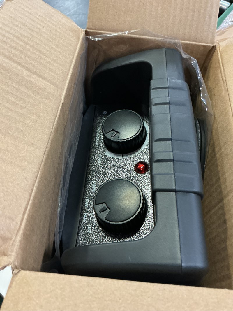 Condition photo showing As Is for hyper tough new 1500w heavy duty utility heater