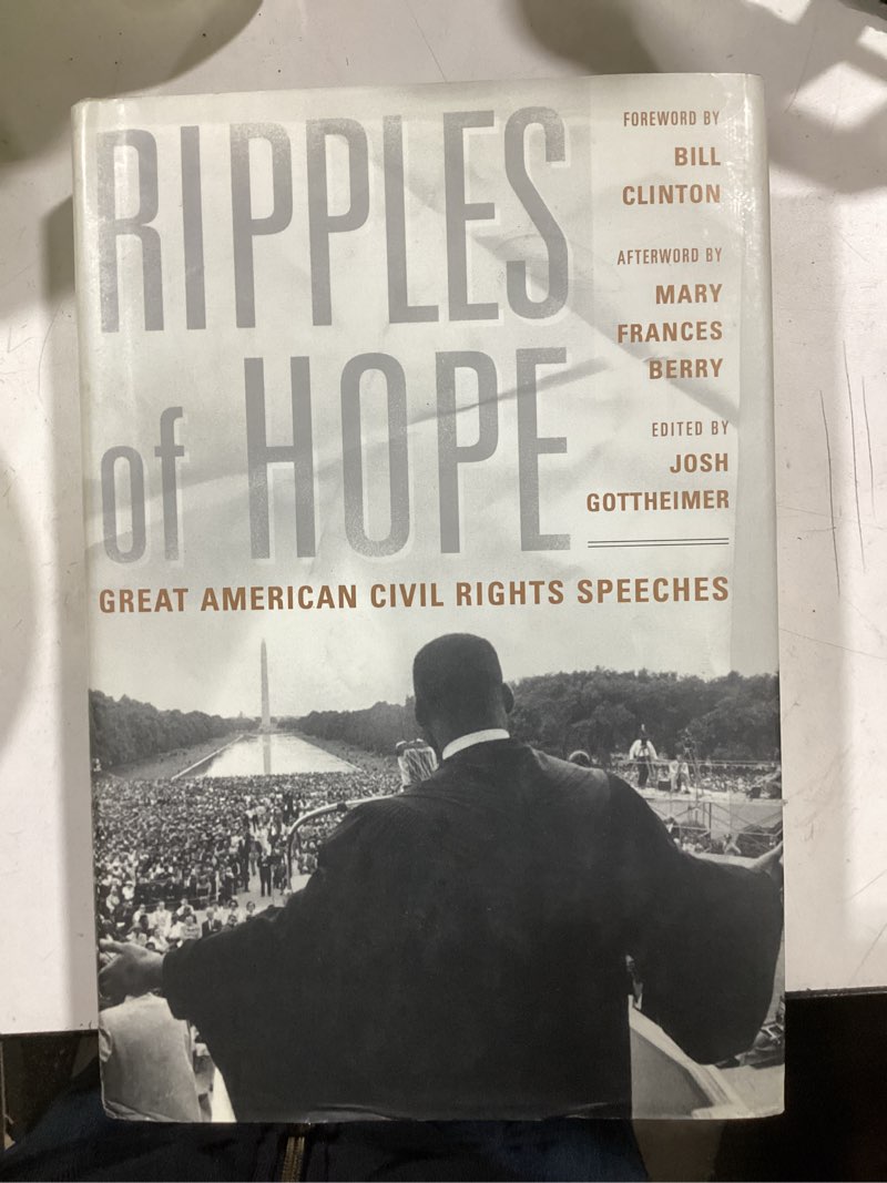 Condition photo showing As Is for Ripples Of Hope: Great American Civil Rights Speeches