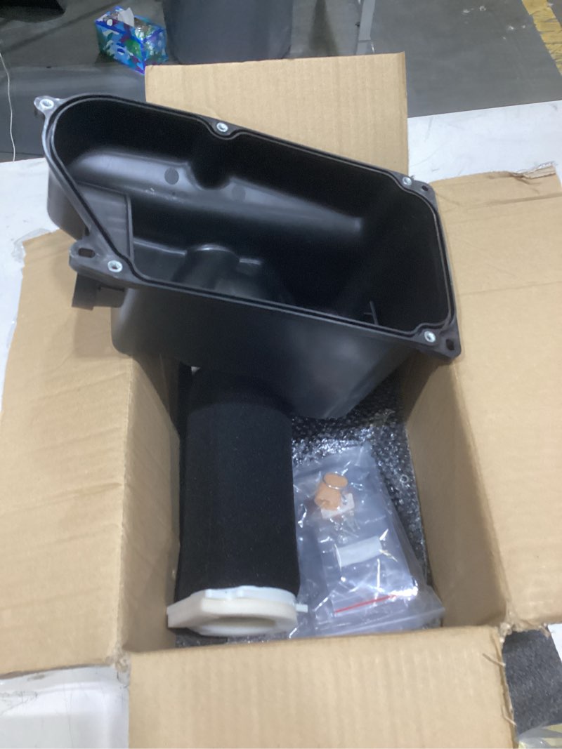 Condition photo showing As Is for air box filter box cleaner case with lid cap for yamaha warrior 350 grizzly 600 1987-2004 wolverine 350 1995-2005