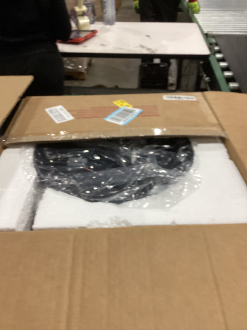 Condition photo showing New/Like New for Emliviar 7 Inch Adjustable Mini Chandelier, Round Ceiling Pendant Lighting Fixture with Hammered Glass, Amber Finish, DYE287G2-MIL BK 1-Light - Amber