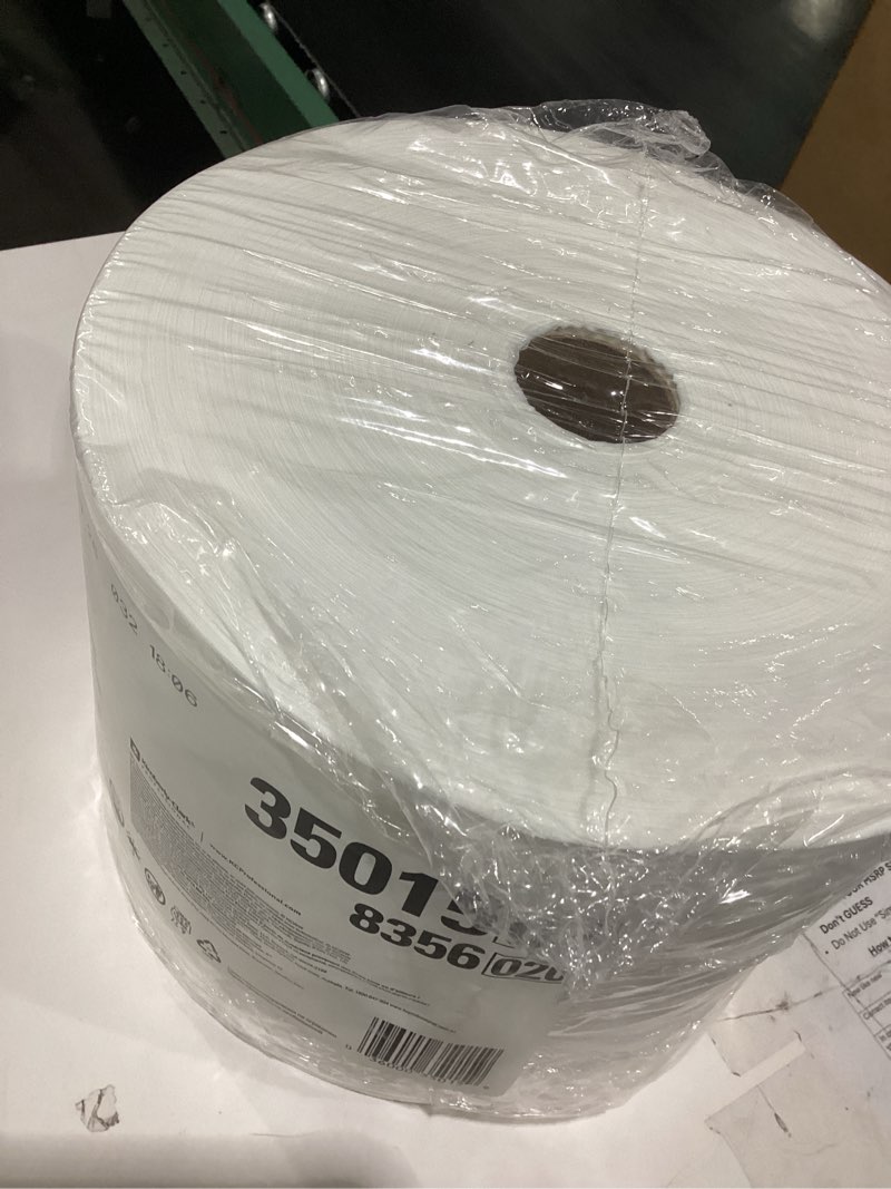 Condition photo showing Good Condition for wypall x50 disposable cloths (35015)  jumbo roll  9.8 x 13.4  white  1 100 sheets per roll