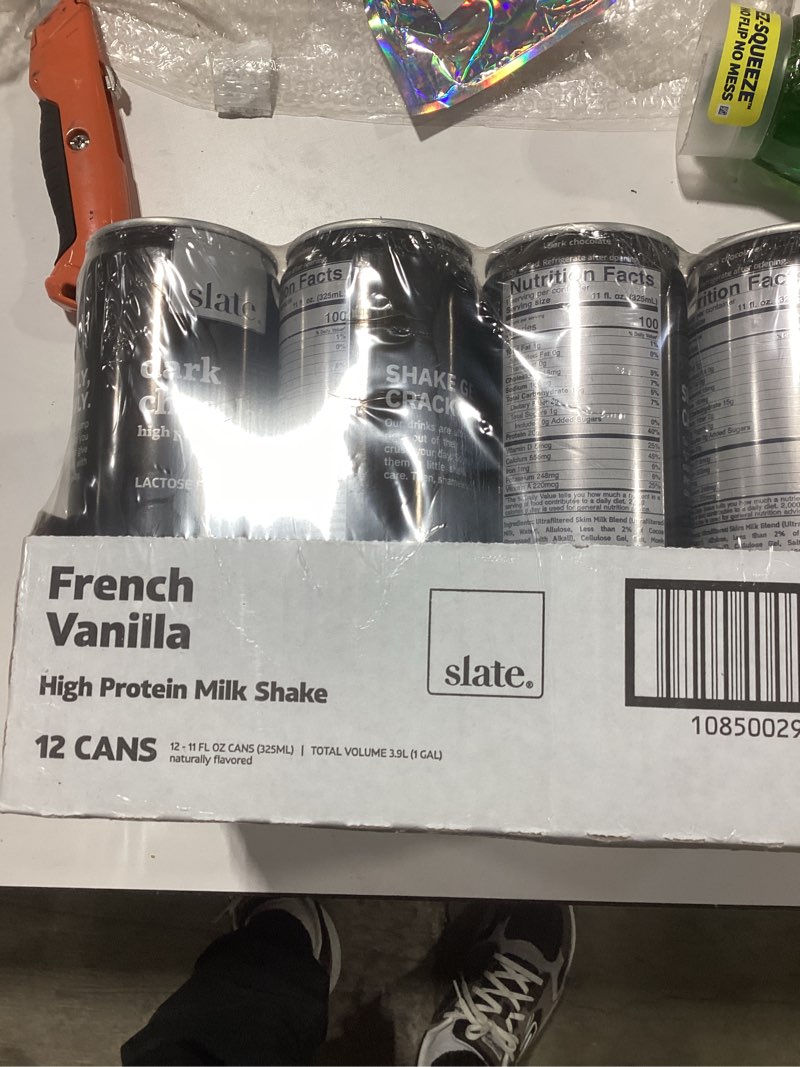 French vanila high protein milk shake