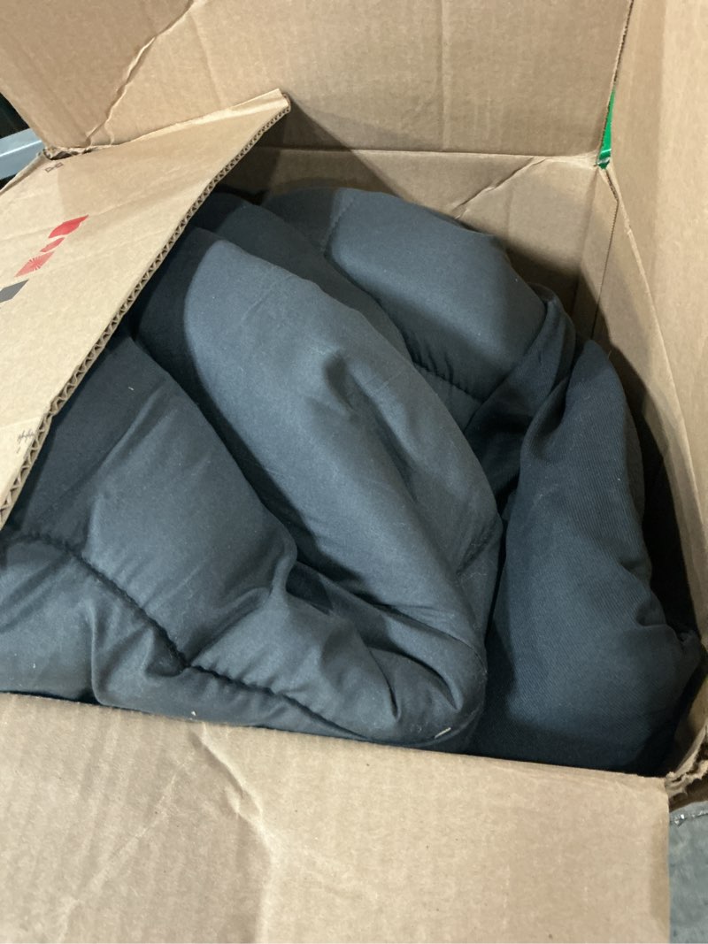 Condition photo showing As Is for ultra soft king size mattress topper - viscose made from bamboo pillow top mattress pad for back pain relief - naturally cooling for hot sleepers, dark gray dark gray king