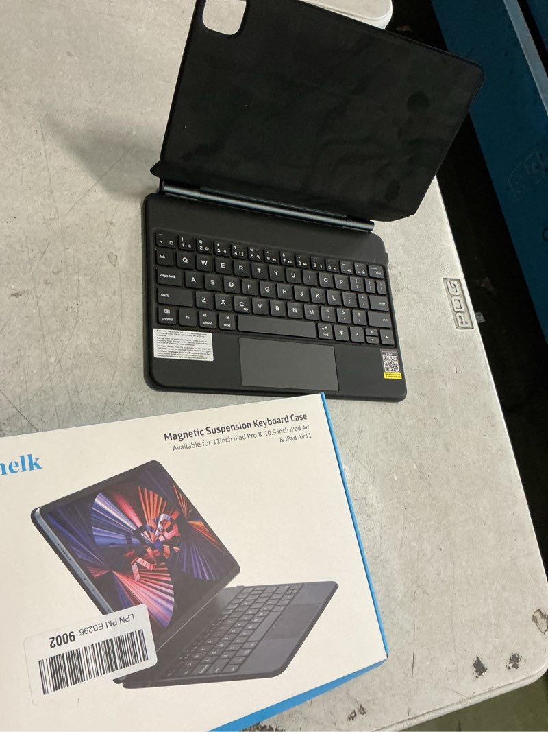 (Similar to stock photo)(1 piece only) Timoom Magnetic Floating Keyboard Case for iPad Pro 12.9 (6th Generation 2022), Slim Keyboard Cover with Multi-Touch, Soft White Backlight for iPad Pro 12.9 5th (2021), 4th (2020), 3rd (2018) Gen