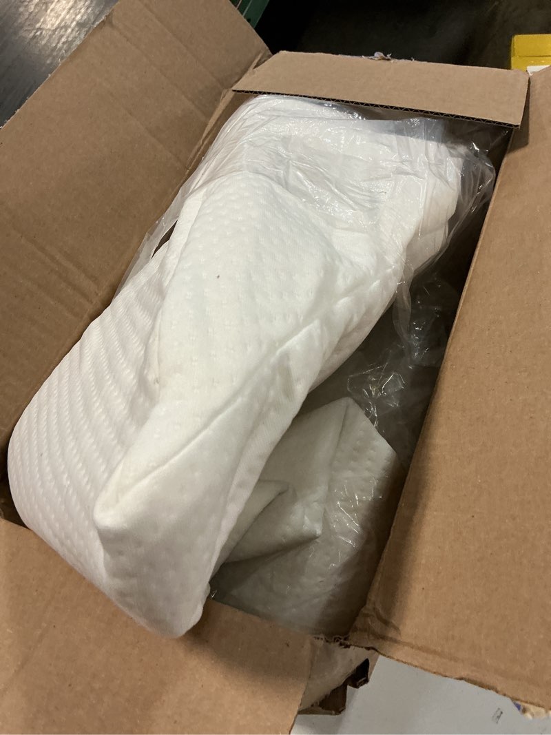 Condition photo showing Good Condition for ebung memory foam leg elevation pillow - support pillow to raise feet for better elevation, circulation, leg swelling wedge design for comfort and recovery