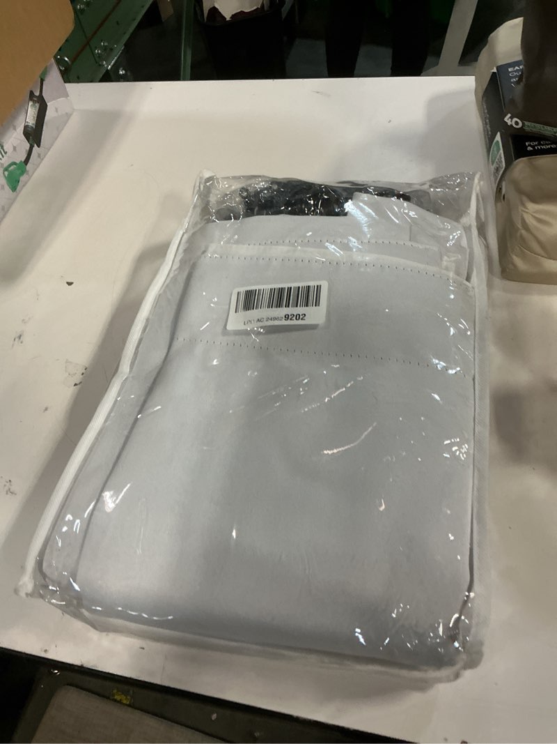 Condition photo showing New/Like New for SHINELAND 102 Inch Curtains for Living Room,Back Tab Light Blocking White Blackout Curtains 102 Inches Long for Bedroom,Room Darkening Black Out 103 Inch Long Curtains 2 Panels Set 52"W x 102"L (Pack of 2) White