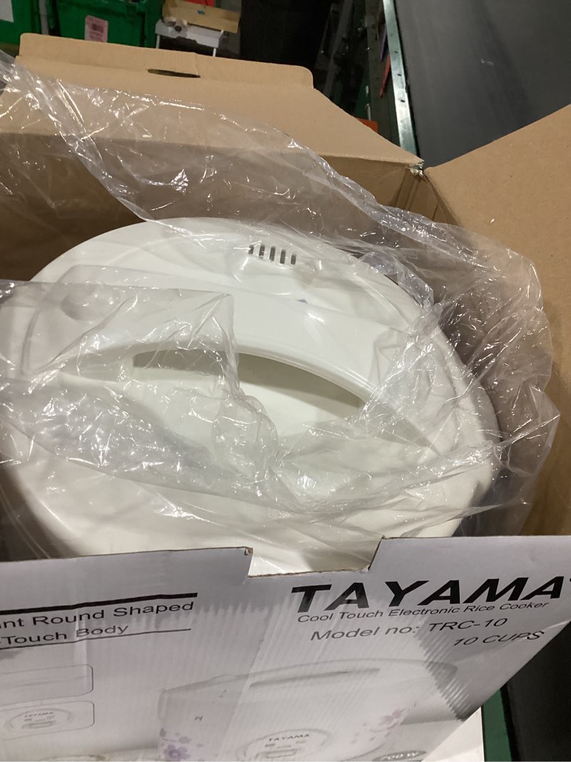 Condition photo showing Good Condition for tayama 20-cup white rice cooker with steamer and non-stick inner pot